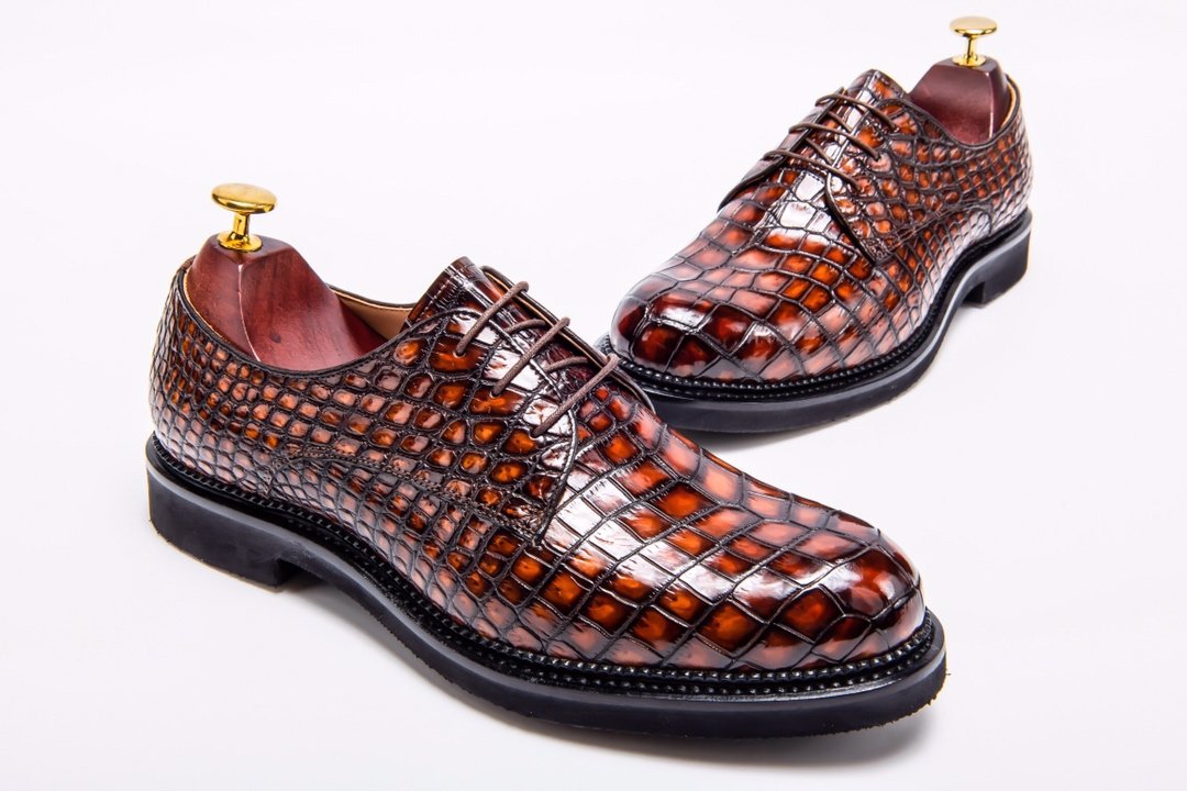 Exotic Men’s Crocodile Dress Shoes Exclusive Collection BMBAS12040 image 3