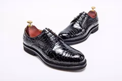 Men’s Crocodile Dress Shoes Leather Business Shoes BMBAS12043 image 4