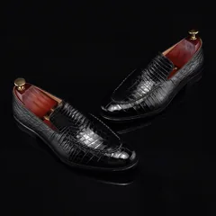 Scale-Patterned Fashion Loafers BMBAS12050 image 4