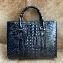 Crocodile Leather Compartment Briefcase XMBAB12022 image 4