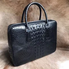 Men’s Crocodile Pattern Satchel Bag XMBAB12028 image 2