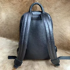 Ostrich Anti-theft Leather Backpack XMBOB12029 image 4