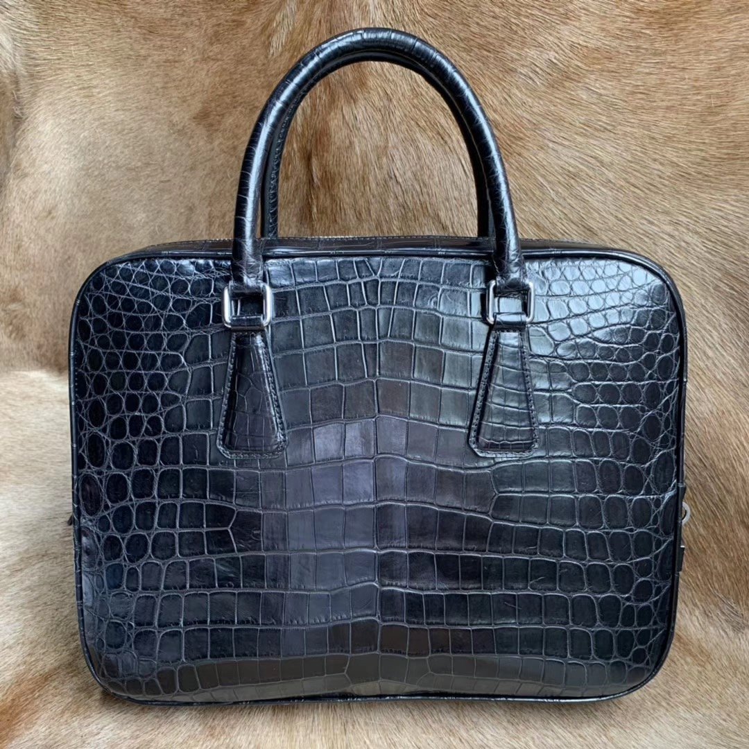 Business Handbag Crocodile Genuine Leather XMBAB12004 image 4