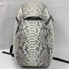 Python Leather Backpack Beige XMWPB12034 image 5
