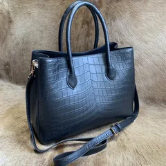 Women Alligator Tote Bag Shoulder Bag XFBAB12042 image 3