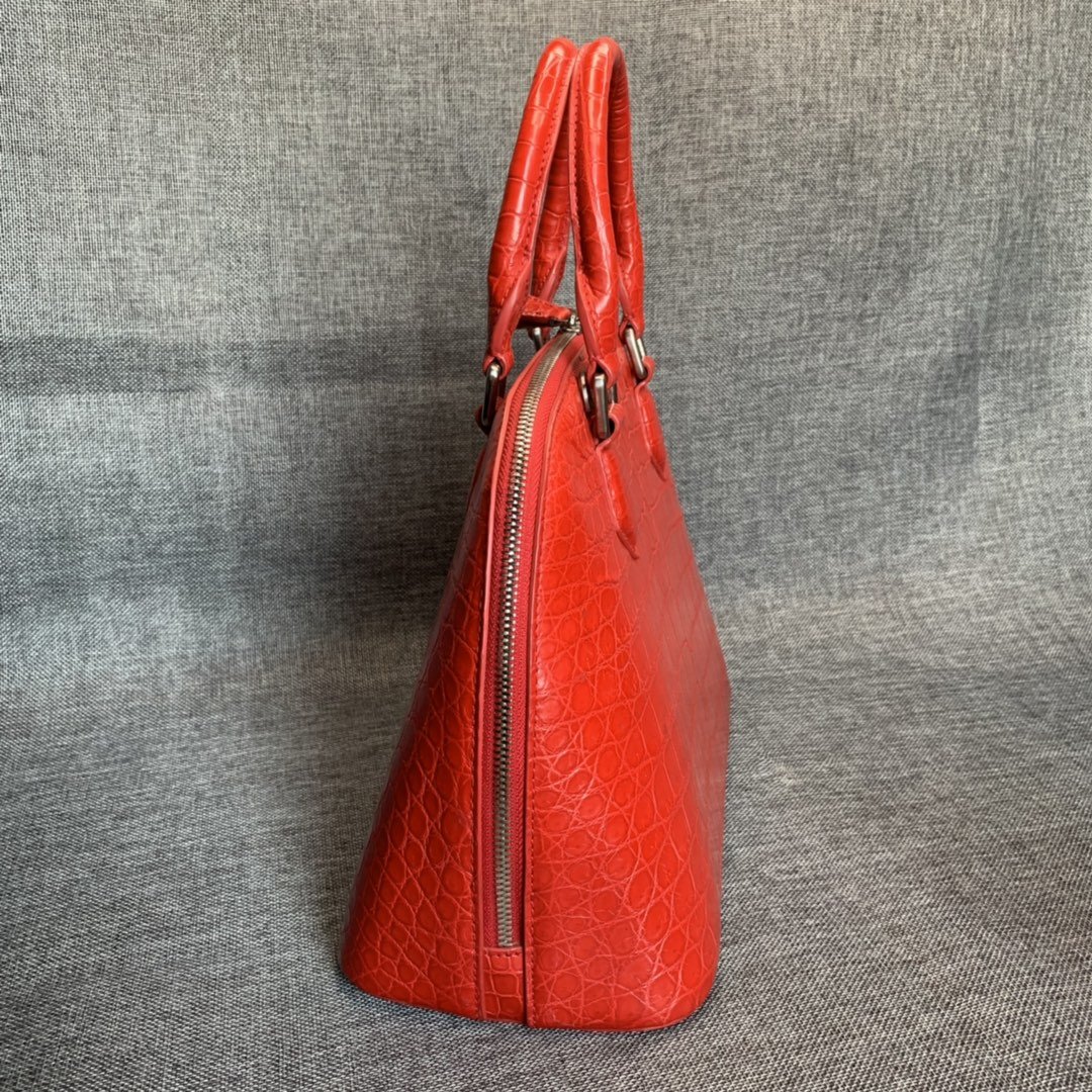 Womens Alligator Double Handle Small Shell Bag XFRAB12044 image 5