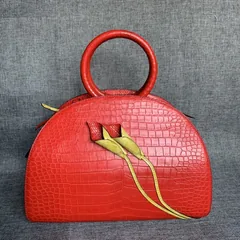 Alligator Leather Shell Clutch Bag XFRAB12049 image 3