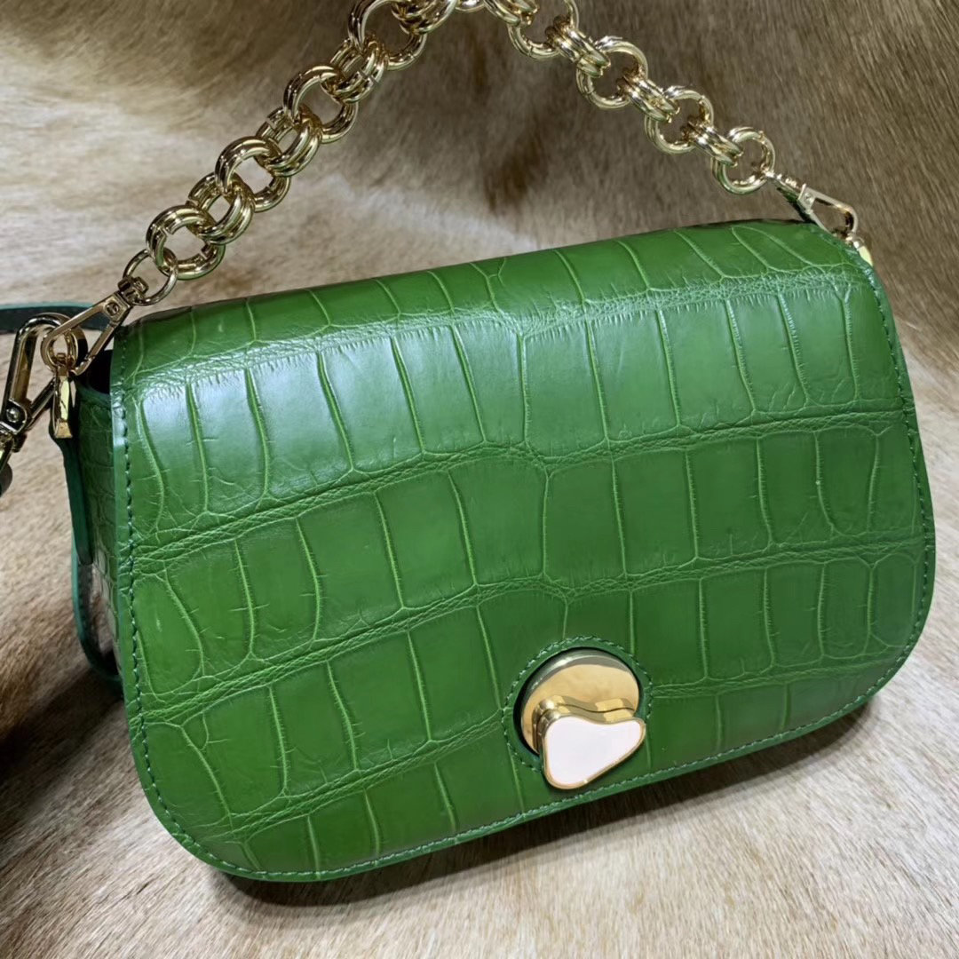 Genuine Alligator Leather Cross Body Bag XFGAB12051 image 2