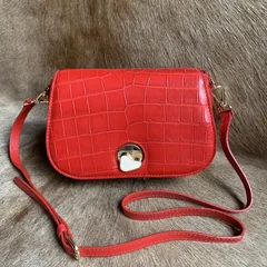 Luxurious Textured Alligator Leather Hand Bag XFRAB12053 image 3