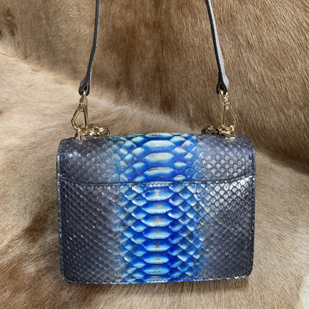 Natural Python Leather Sling Bag XFBPB12055 image 4