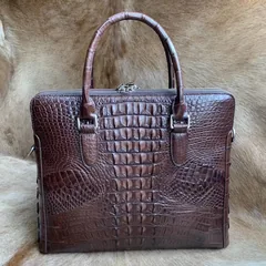 Genuine Crocodile Skin Laptop Bag XMBAB12079 image 4