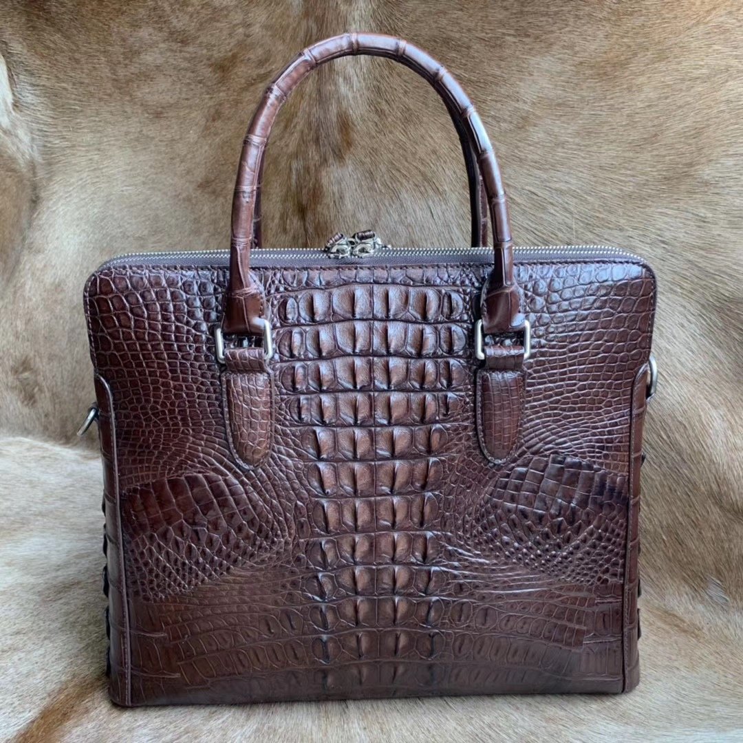 Genuine Crocodile Skin Laptop Bag XMBAB12079 image 4