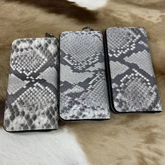 Python Leather Wallet Men Purse XMGPB12085 image 2