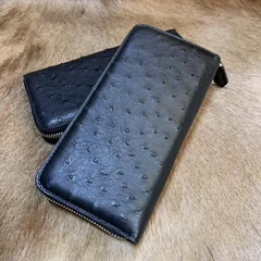 Men’s Long Business Ostrich Leather Wallet XMBOB12086 image 3
