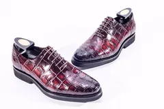 Mens Alligator Lace Up Shoes BMBAS12001 image 6