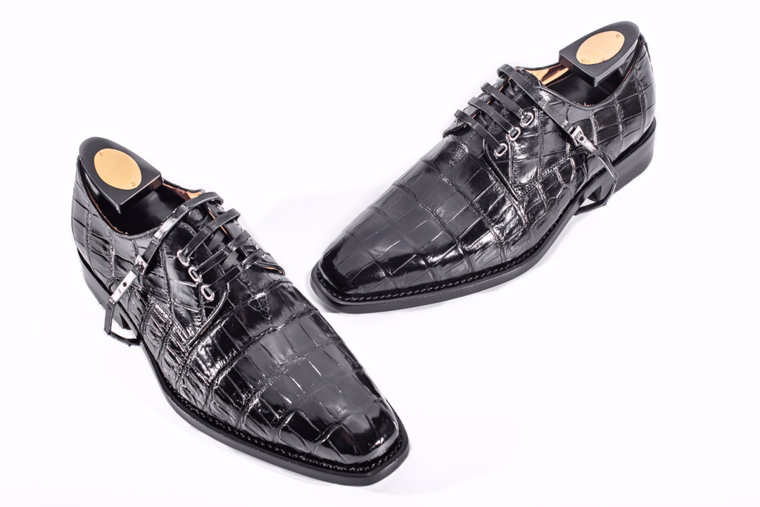 Wholesale Men Business Genuine Alligator Shoes BMBAS12007 image 6