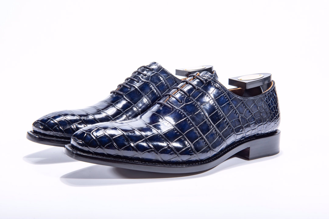 Leisure Fashion Business Alligator Pattern Leather Shoes BMBAS12008 image 5