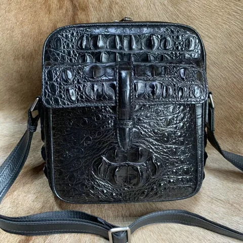 Crocodile Skin Man Shoulder Bag XMBAB12001