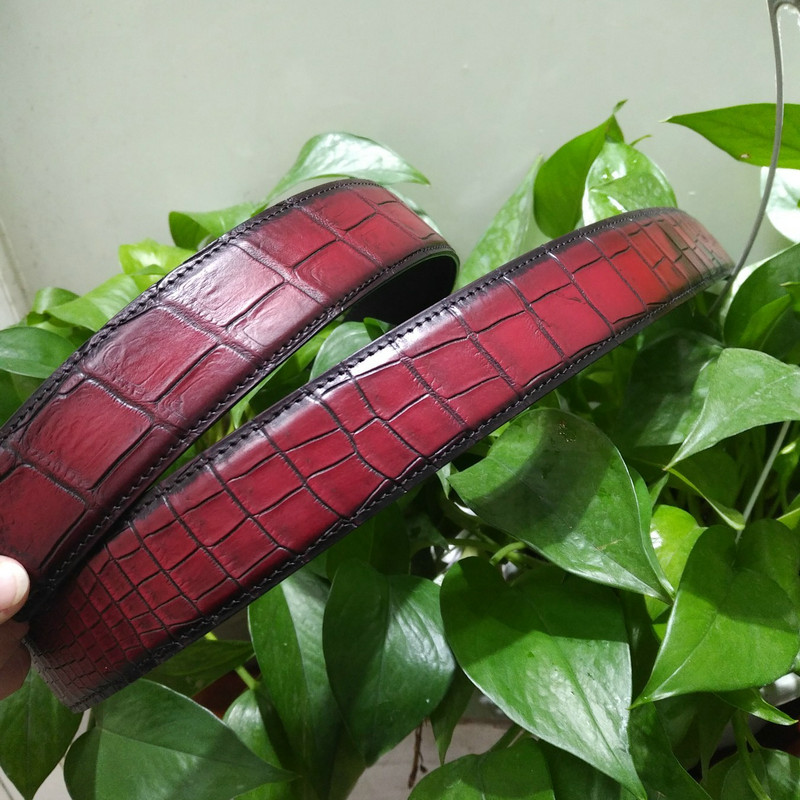 Men Crocodile Skin Belt FMRCB12002 image 3