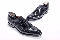Liberty Exotic Men’s Crocodile Dress Shoes BMBAS12011 image 4