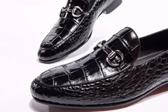 Men’s Crocodile Drive Slip On Loafers BMBAS12014 image 5