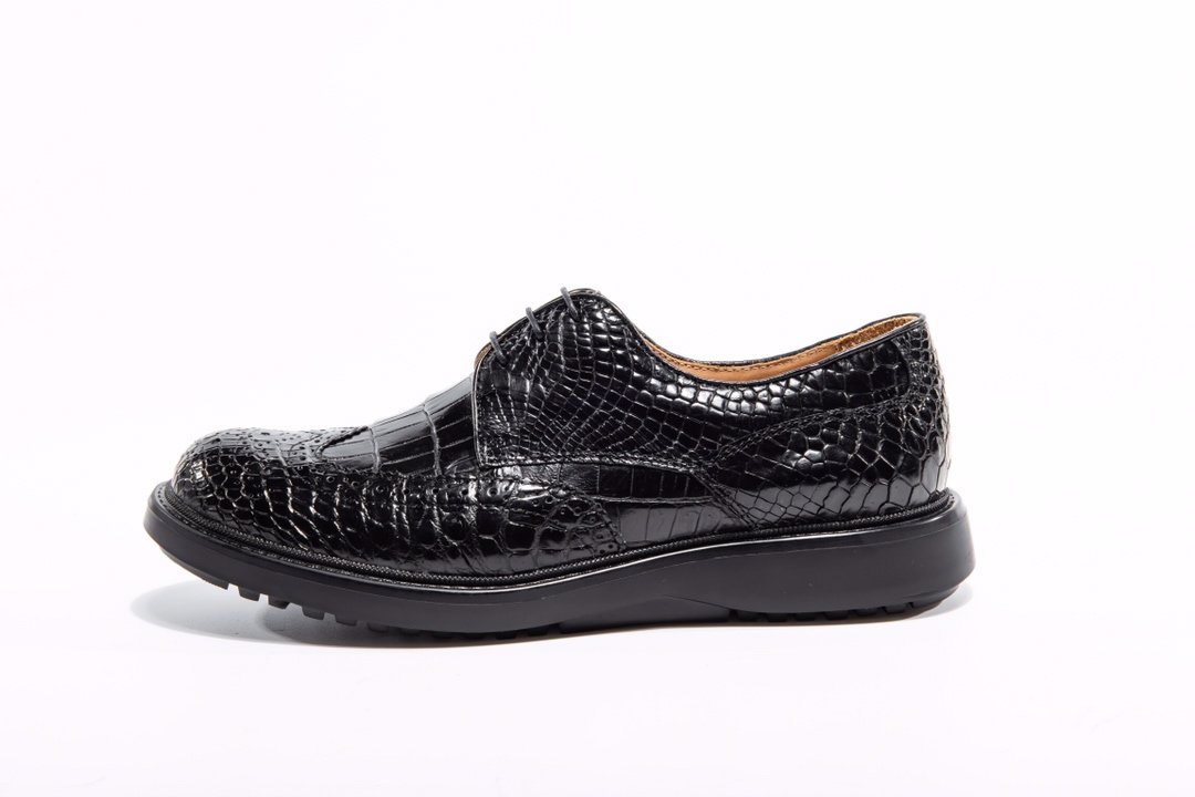 Crocodile Gator Print Dress Shoes BMBAS12017 image 4