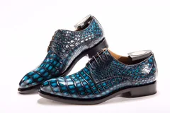Men’s Dress Derby Shoes Crocodile Skin BMBAS12020 image 5