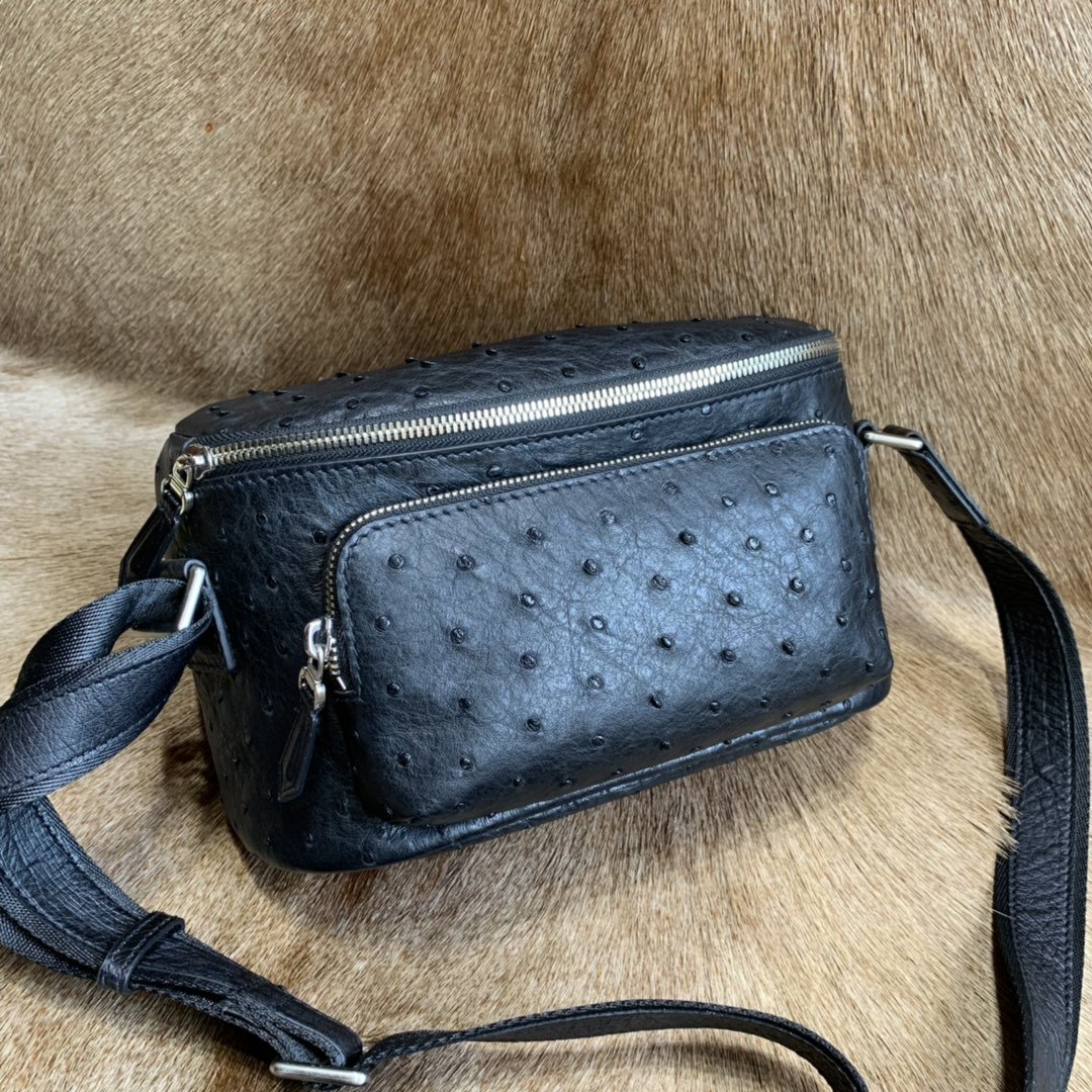Ostrich Skin Shoulder Sling Bag XMBOB12013 image 5