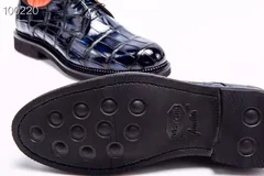Men’s Derby Dress Shoes Crocodile Leather BMBAS12026 image 4