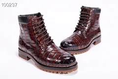 Genuine Crocodile High-Top Formal Boots BMBAS12029 image 4