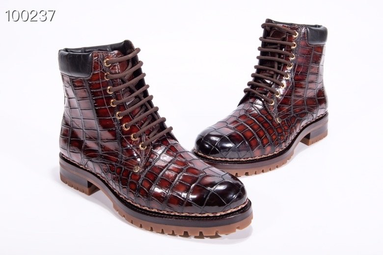 Genuine Crocodile High-Top Formal Boots BMBAS12029 image 4