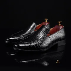 Scale-Patterned Fashion Loafers BMBAS12050 image 5