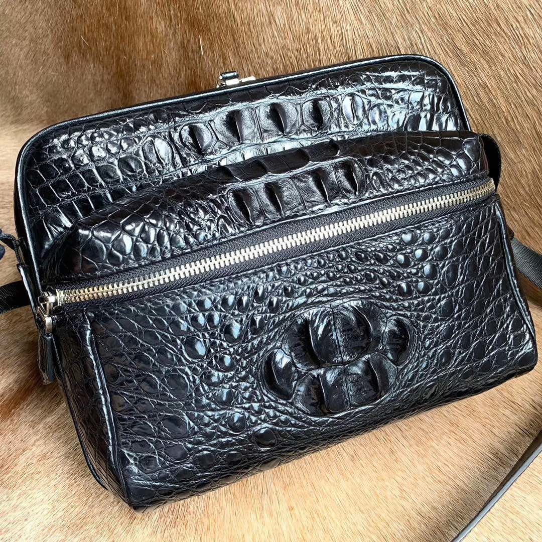 Business Crocodile Bag Men Shoulder Bag XMBAB12017 image 5