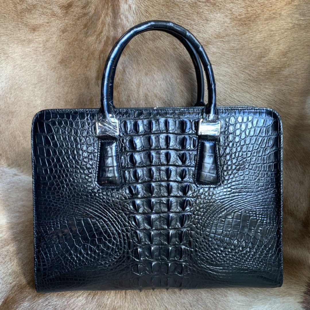 Mens Genuine Crocodile Leather Briefcase XMBAB12027 image 5