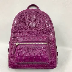 Lady Crocodile Hornback Leather Colorful Backpack XFCAB12031 image 5