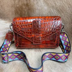 Colorful Chain Alligator Leather Shoulder Bags XFCAB12040 image 6