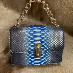 Natural Python Leather Sling Bag XFBPB12055 image 5