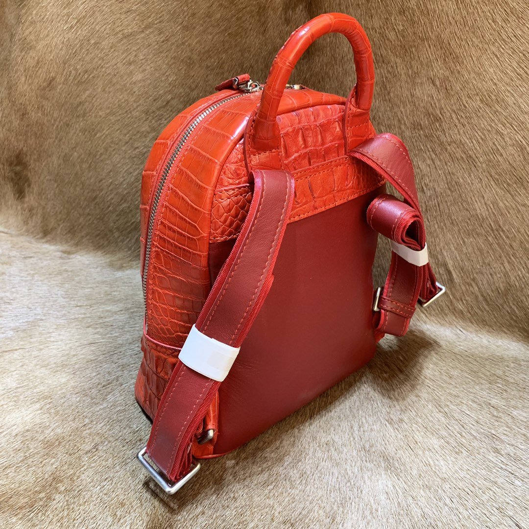 Crocodile Vegan Structured Dome Fashion Backpack XFRAB12072 image 4