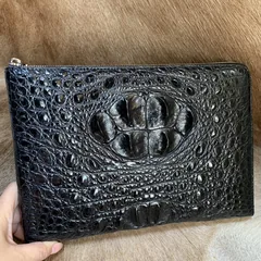 Crocodile Leather Zipper Document Case XMBAB12078 image 4