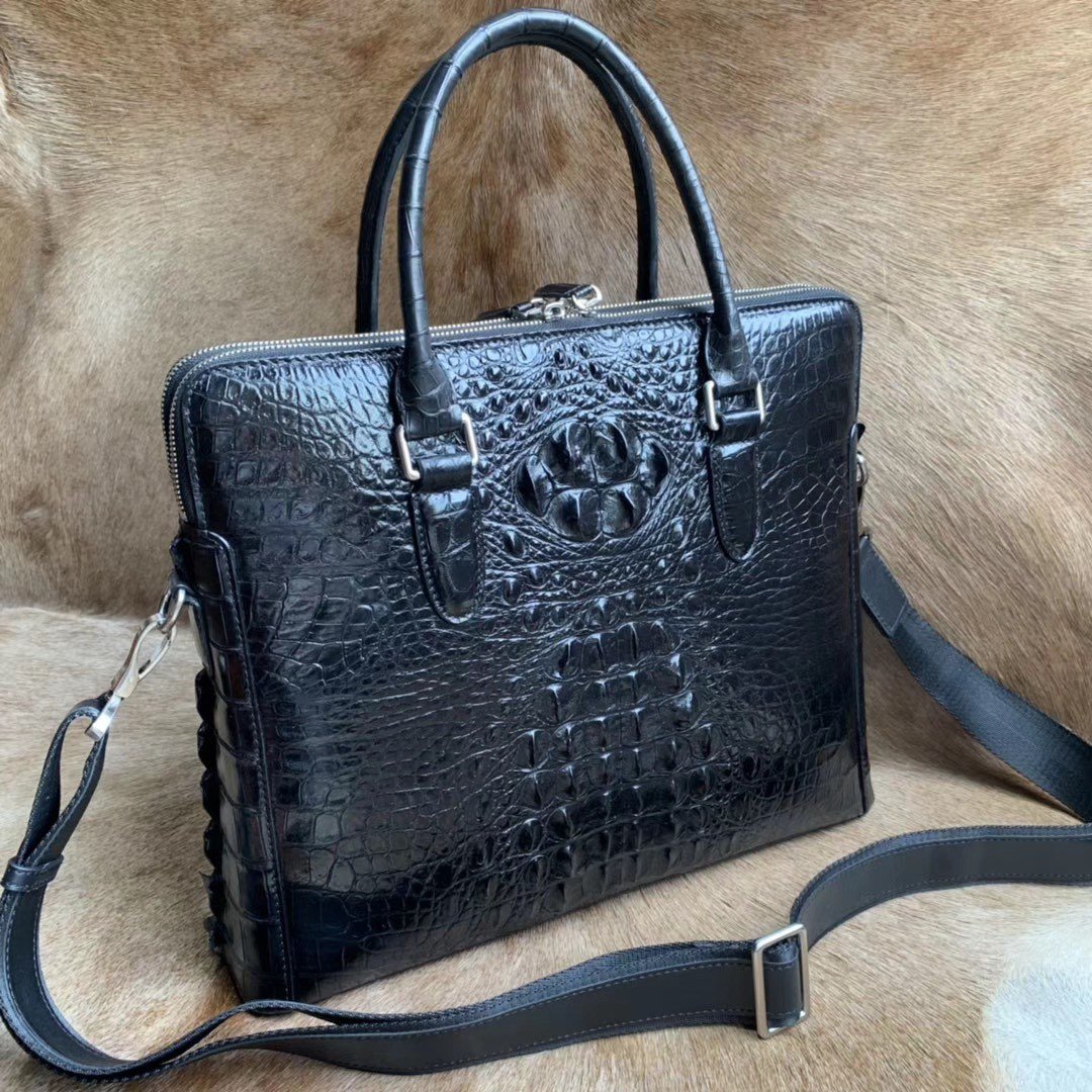 Genuine Crocodile Skin Laptop Bag XMBAB12079 image 5