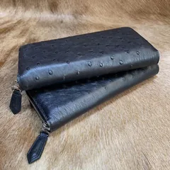 Men’s Long Business Ostrich Leather Wallet XMBOB12086 image 4