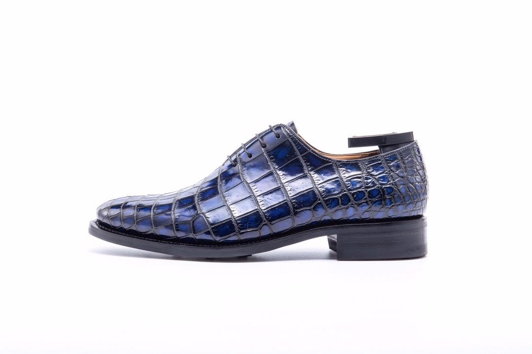 Alligator Skin Classic Oxford Dress Shoes For Men BMBAS12002 image 7