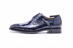 Handmade Classic Office Alligator Leather Dress Shoes BMBAS12005 image 7