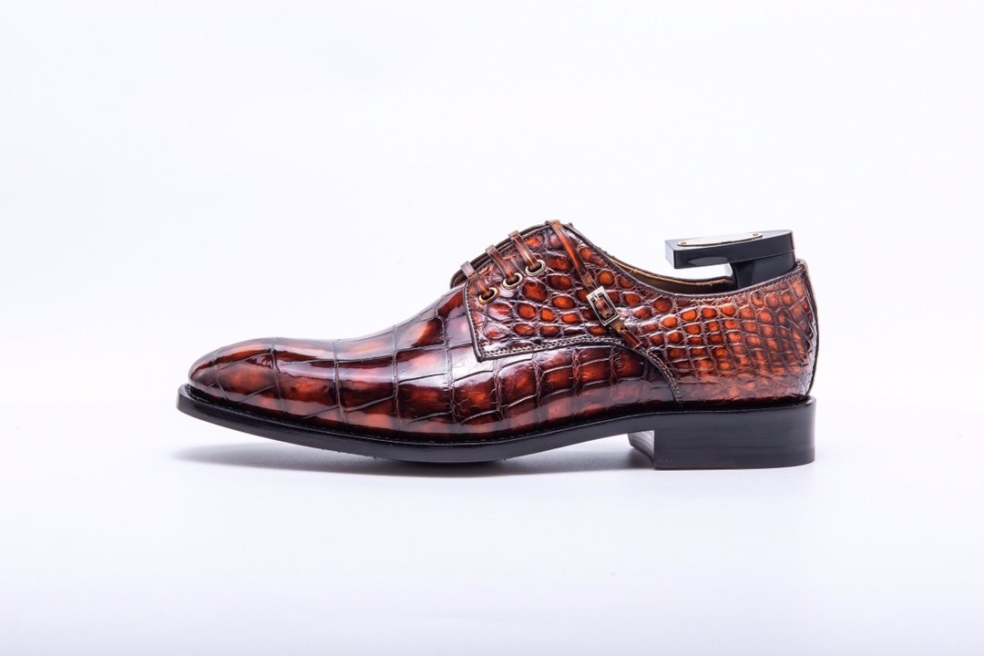 New Alligator Print Men’s Business Leather Shoes BMBAS12006 image 7