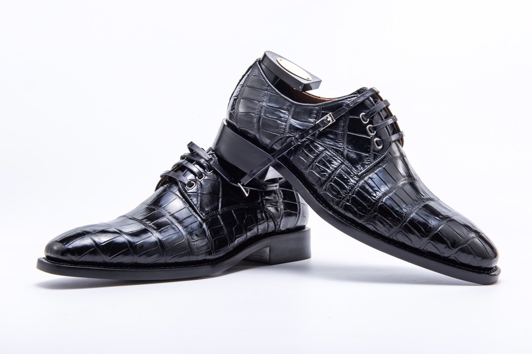 Wholesale Men Business Genuine Alligator Shoes BMBAS12007 image 7