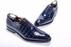 Leisure Fashion Business Alligator Pattern Leather Shoes BMBAS12008 image 6