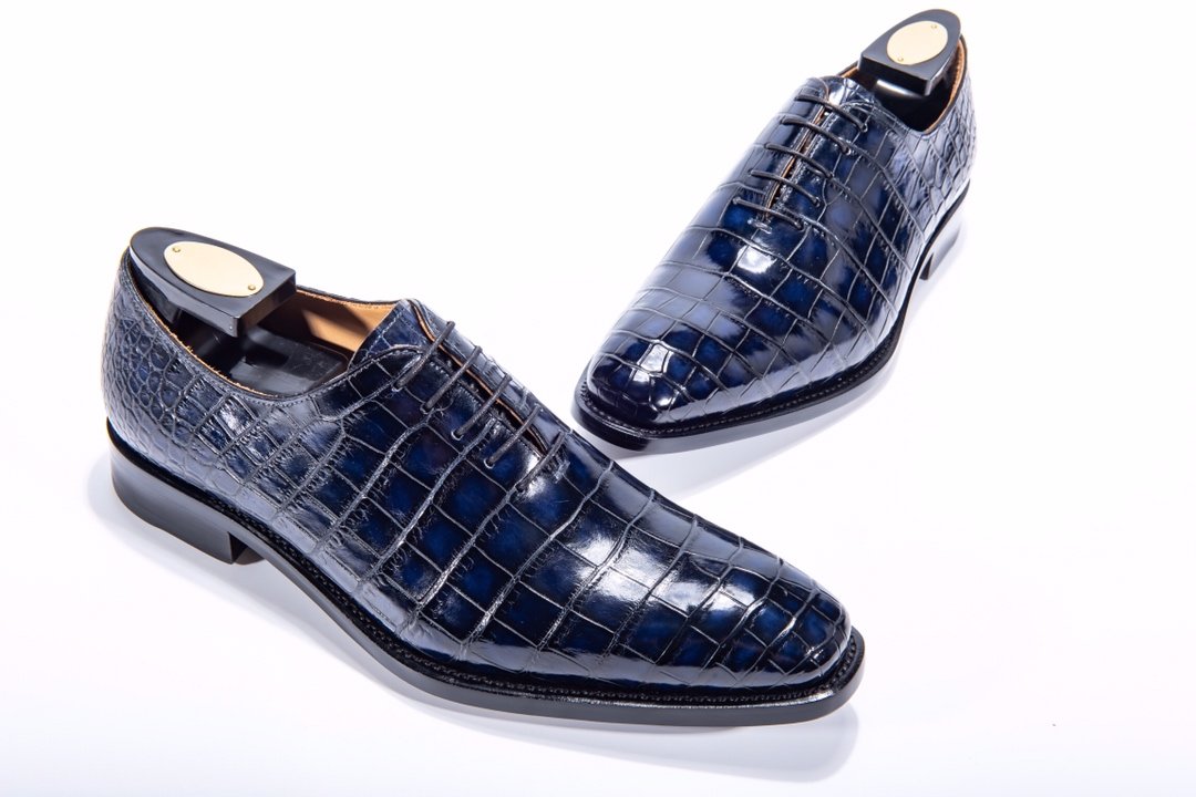 Leisure Fashion Business Alligator Pattern Leather Shoes BMBAS12008 image 6