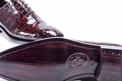Scale-Patterned Pointed Business Shoes BMBAS12009 image 5