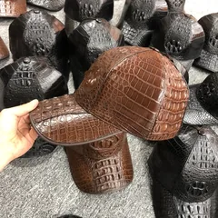 Crocodile Leather Baseball Cap TMBAH12004 image 7