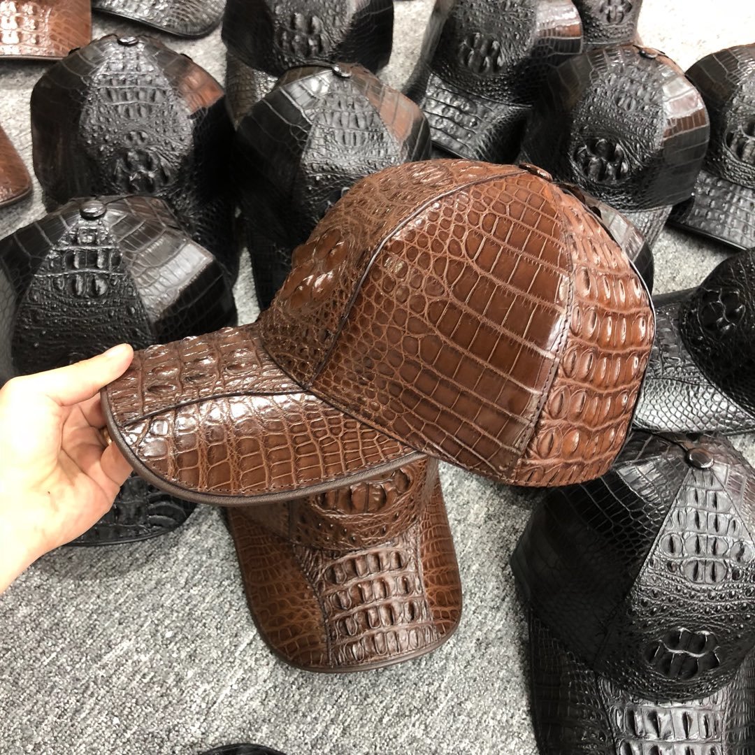 Crocodile Leather Baseball Cap TMBAH12004 image 7